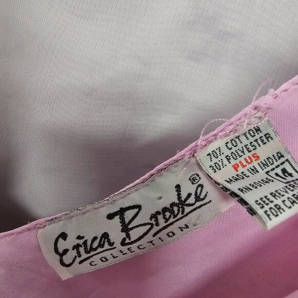 Erica Brooke Lavender Peach Paisley Sleeveless Midi Dress Boho Hippie Retro 14 - Picture 10 of 13